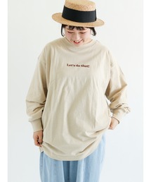 Samansa Mos2 | スラブロゴTシャツ(Tシャツ/カットソー)