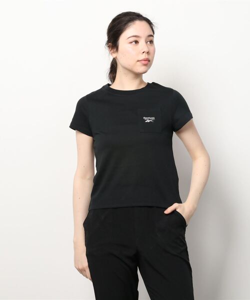 Reebok（リーボック）の「アイデンティティ ポケット Tシャツ / Identity Pocket T-Shirt（Tシャツ/カットソー・レディース・ホワイト/ブラック/グリーン系その他/ピンク系その他/オフホワイト・SMALL/MEDIUM/LARGE/X-LARGE/X-SMALL）」の11枚目の写真