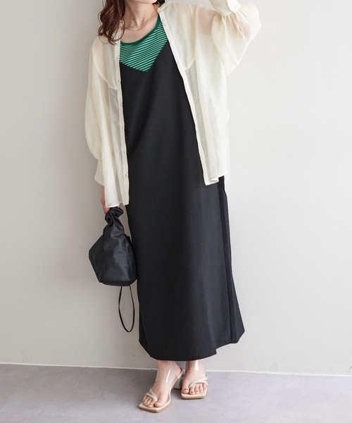 テックリネンVキャミワンピース