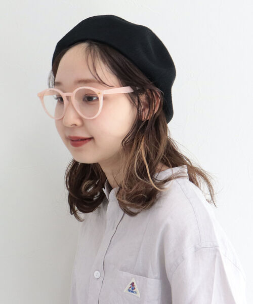 fredy emue（フレディエミュ）の「ヴィンテージカラーセルめがね（メガネ・レディース・ネイビー/サーモンピンク・FREE）」の3枚目の写真