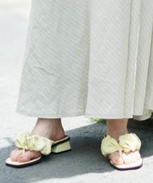 piu comoda | (piu comoda)ギャザートングサンダル(サンダル)