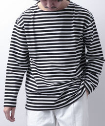 NOLLEY'S goodman | 【WORK ABOUT/ワークアバウト】BRETAGNE バスクシャツ バスクボーダー ロンT(Tシャツ/カットソー)