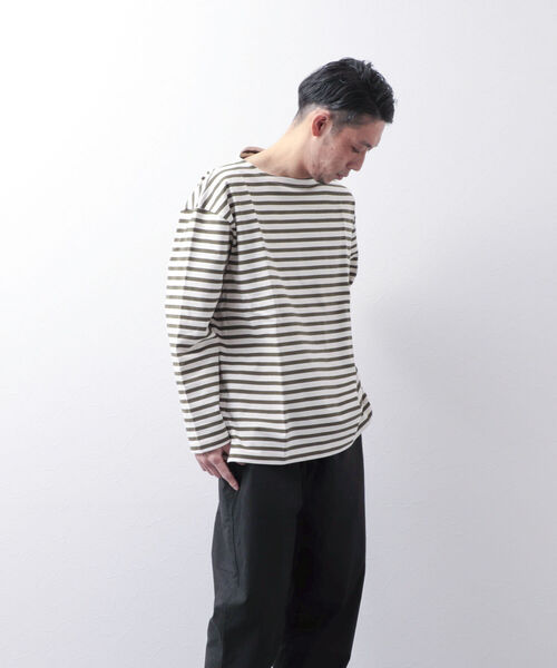 NOLLEY'S goodman（ノーリーズグッドマン）の「【WORK ABOUT/ワークアバウト】BRETAGNE バスクシャツ バスクボーダー ロンT（Tシャツ/カットソー・メンズ・ブラック系その他3/ブルー系その他3/グリーン系その他3・LARGE/MEDIUM）」の8枚目の写真