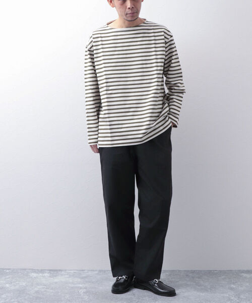 NOLLEY'S goodman（ノーリーズグッドマン）の「【WORK ABOUT/ワークアバウト】BRETAGNE バスクシャツ バスクボーダー ロンT（Tシャツ/カットソー・メンズ・ブラック系その他3/ブルー系その他3/グリーン系その他3・LARGE/MEDIUM）」の9枚目の写真