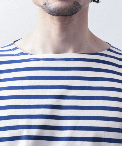 NOLLEY'S goodman（ノーリーズグッドマン）の「【WORK ABOUT/ワークアバウト】BRETAGNE バスクシャツ バスクボーダー ロンT（Tシャツ/カットソー・メンズ・ブラック系その他3/ブルー系その他3/グリーン系その他3・LARGE/MEDIUM）」の15枚目の写真