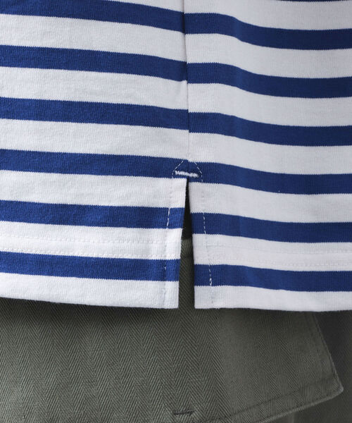 NOLLEY'S goodman（ノーリーズグッドマン）の「【WORK ABOUT/ワークアバウト】BRETAGNE バスクシャツ バスクボーダー ロンT（Tシャツ/カットソー・メンズ・ブラック系その他3/ブルー系その他3/グリーン系その他3・LARGE/MEDIUM）」の16枚目の写真