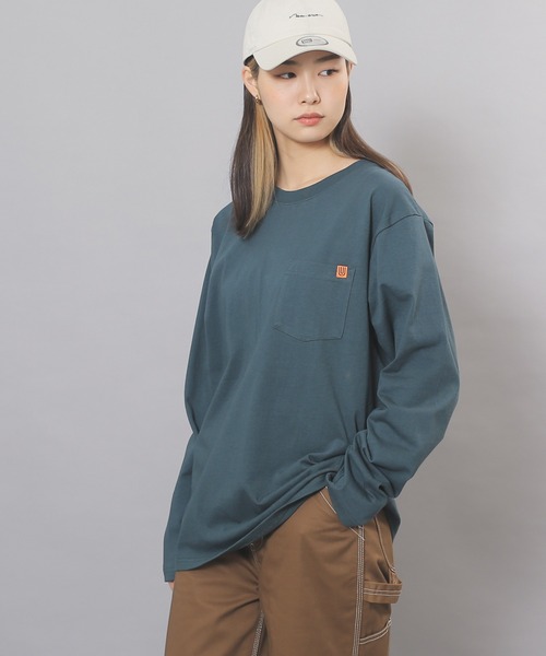 UNIVERSAL OVERALL(ユニバーサルオーバーオール)の「UNIVERSAL OVERALL ポケットTシャツ U933215(Tシャツ/カットソー・メンズ・ブラック/ホワイト/ダークベージュ/グリーン/ベージュ・L/M/S/XL)」の5枚目の写真