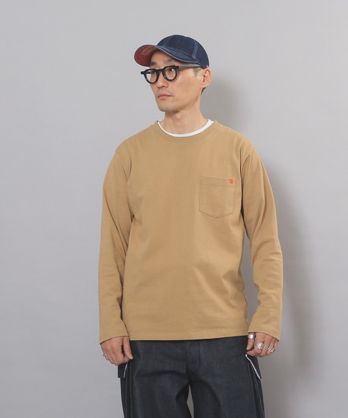 UNIVERSAL OVERALL(ユニバーサルオーバーオール)の「UNIVERSAL OVERALL ポケットTシャツ U933215(Tシャツ/カットソー・メンズ・ブラック/ホワイト/ダークベージュ/グリーン/ベージュ・L/M/S/XL)」の1枚目の写真