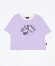 ディズニーTシャツ キッズ コットンUSAレトロプリント 6433K Disney