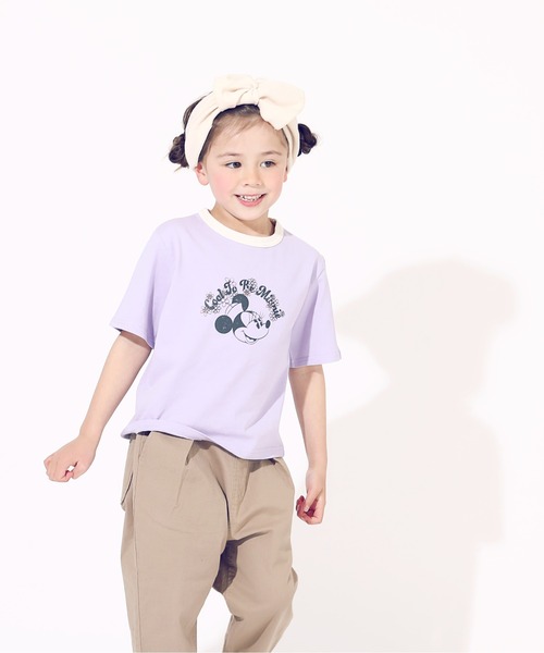 Disney（ディズニー）の「ディズニーTシャツ キッズ コットンUSAレトロプリント 6433K Disney（Tシャツ/カットソー・キッズ・オフホワイト/その他9/ゴールド/ブラック×レッド・90cm/100cm/110cm/80ｃｍ/140cm/120cm/130cm）」の14枚目の写真