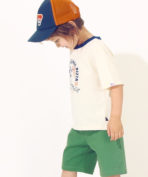 Disney（ディズニー）の「ディズニーTシャツ キッズ コットンUSAレトロプリント 6433K Disney（Tシャツ/カットソー・キッズ・オフホワイト/その他9/ゴールド/ブラック×レッド・90cm/100cm/110cm/80ｃｍ/140cm/120cm/130cm）」の8枚目の写真