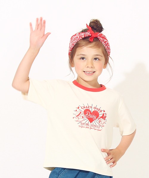 Disney（ディズニー）の「ディズニーTシャツ キッズ コットンUSAレトロプリント 6433K Disney（Tシャツ/カットソー・キッズ・オフホワイト/その他9/ゴールド/ブラック×レッド・90cm/100cm/110cm/80ｃｍ/140cm/120cm/130cm）」の11枚目の写真