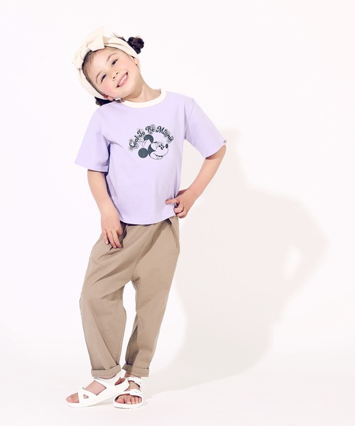 Disney（ディズニー）の「ディズニーTシャツ キッズ コットンUSAレトロプリント 6433K Disney（Tシャツ/カットソー・キッズ・オフホワイト/その他9/ゴールド/ブラック×レッド・90cm/100cm/110cm/80ｃｍ/140cm/120cm/130cm）」の17枚目の写真