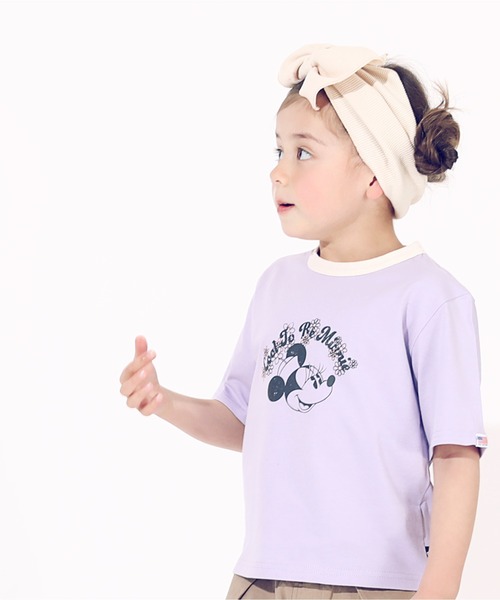 Disney（ディズニー）の「ディズニーTシャツ キッズ コットンUSAレトロプリント 6433K Disney（Tシャツ/カットソー・キッズ・オフホワイト/その他9/ゴールド/ブラック×レッド・90cm/100cm/110cm/80ｃｍ/140cm/120cm/130cm）」の15枚目の写真