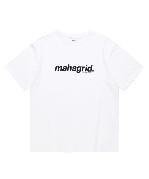 MAHAGRID（マハグリッド）の「【mahagrid】BASIC LOGO TEE / マハグリッド ベーシック ロゴ Tシャツ（Tシャツ/カットソー・メンズ・ホワイト/チャコールグレー/ブラック/パープル/グリーン/オートミール・SMALL/MEDIUM/LARGE/X-LARGE）」の2枚目の写真