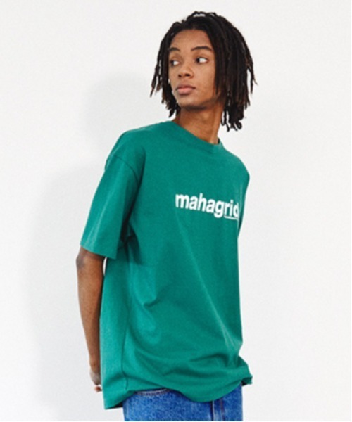 MAHAGRID（マハグリッド）の「【mahagrid】BASIC LOGO TEE / マハグリッド ベーシック ロゴ Tシャツ（Tシャツ/カットソー・メンズ・ホワイト/チャコールグレー/ブラック/パープル/グリーン/オートミール・SMALL/MEDIUM/LARGE/X-LARGE）」の7枚目の写真