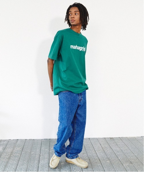 MAHAGRID（マハグリッド）の「【mahagrid】BASIC LOGO TEE / マハグリッド ベーシック ロゴ Tシャツ（Tシャツ/カットソー・メンズ・ホワイト/チャコールグレー/ブラック/パープル/グリーン/オートミール・SMALL/MEDIUM/LARGE/X-LARGE）」の8枚目の写真