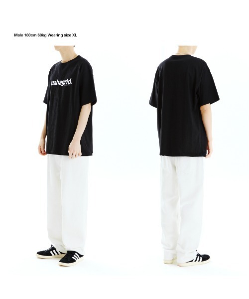 MAHAGRID（マハグリッド）の「【mahagrid】BASIC LOGO TEE / マハグリッド ベーシック ロゴ Tシャツ（Tシャツ/カットソー・メンズ・ホワイト/チャコールグレー/ブラック/パープル/グリーン/オートミール・SMALL/MEDIUM/LARGE/X-LARGE）」の15枚目の写真