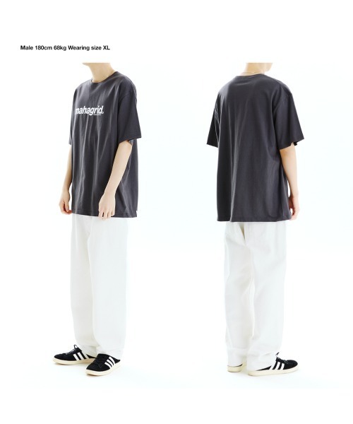 MAHAGRID（マハグリッド）の「【mahagrid】BASIC LOGO TEE / マハグリッド ベーシック ロゴ Tシャツ（Tシャツ/カットソー・メンズ・ホワイト/チャコールグレー/ブラック/パープル/グリーン/オートミール・SMALL/MEDIUM/LARGE/X-LARGE）」の21枚目の写真