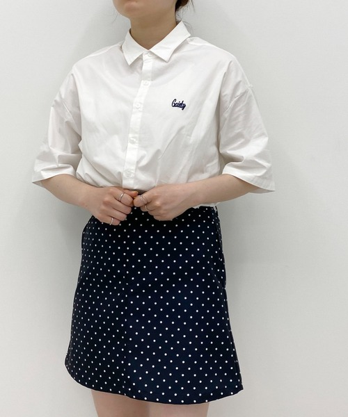 PairPair（ペアペア）の「刺繍入りレギュラーカラーシャツ(ユニセックス)（シャツ/ブラウス・メンズ・グレイッシュブルー/グリーン/イエロー/オフホワイト・MEDIUM/LARGE）」の8枚目の写真