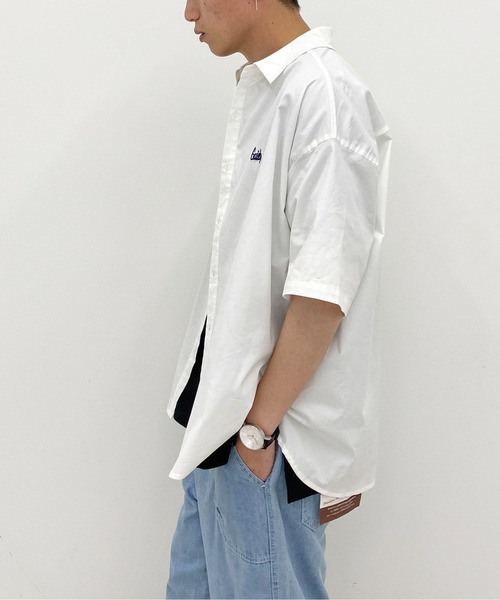 PairPair（ペアペア）の「刺繍入りレギュラーカラーシャツ(ユニセックス)（シャツ/ブラウス・メンズ・グレイッシュブルー/グリーン/イエロー/オフホワイト・MEDIUM/LARGE）」の13枚目の写真