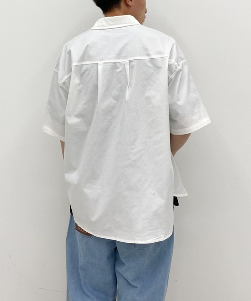 PairPair（ペアペア）の「刺繍入りレギュラーカラーシャツ(ユニセックス)（シャツ/ブラウス・メンズ・グレイッシュブルー/グリーン/イエロー/オフホワイト・MEDIUM/LARGE）」の14枚目の写真