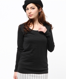 AZUL by moussy | TC天竺バックセンター切替R/N長袖PO(Tシャツ/カットソー)