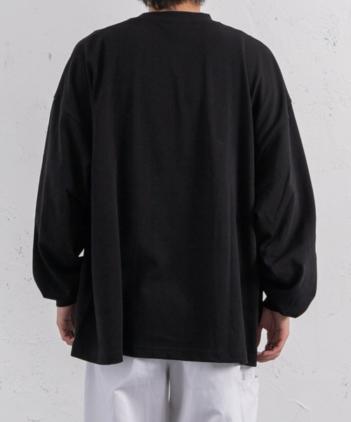 kutir（クティール）の「ルーズシルエット無地ポケットロンT（Tシャツ/カットソー・メンズ・ホワイト/ブラック/イエロー/グリーン・MEDIUM/LARGE）」の16枚目の写真