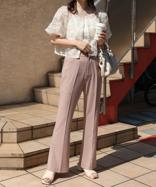 one after another NICE CLAUP（ワンアフターアナザーナイスクラップ）の「インナーセットフラワー刺繍ブラウス（シャツ/ブラウス・レディース・オフホワイト/アイボリー/ブルーパープル・FREE）」の13枚目の写真