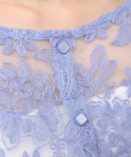 one after another NICE CLAUP（ワンアフターアナザーナイスクラップ）の「インナーセットフラワー刺繍ブラウス（シャツ/ブラウス・レディース・オフホワイト/アイボリー/ブルーパープル・FREE）」の22枚目の写真