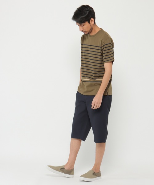 ikka（イッカ）の「ドビーハーフパンツ（その他パンツ・メンズ・オリーブ/ネイビー/ベージュ/キャメル/ブルー・S/M/L/XL）」の6枚目の写真