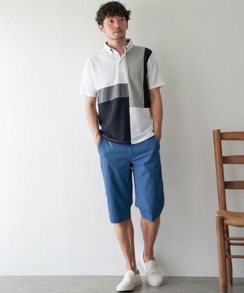 ikka（イッカ）の「ドビーハーフパンツ（その他パンツ・メンズ・オリーブ/ネイビー/ベージュ/キャメル/ブルー・S/M/L/XL）」の22枚目の写真