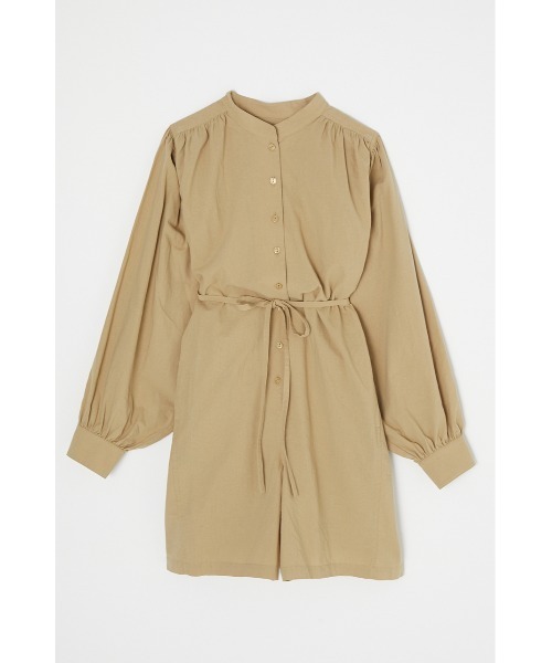 MOUSSY（マウジー）の「VOLUME SLEEVE ロンパース（つなぎ/オールインワン・レディース・ベージュ/オフホワイト/ダークネイビー・2/1）」の14枚目の写真