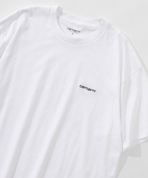 【Carhartt/カーハート】 ワンポイント ブランドネームロゴ刺繍 半袖Tシャツ/CH SCRIPT EMB T