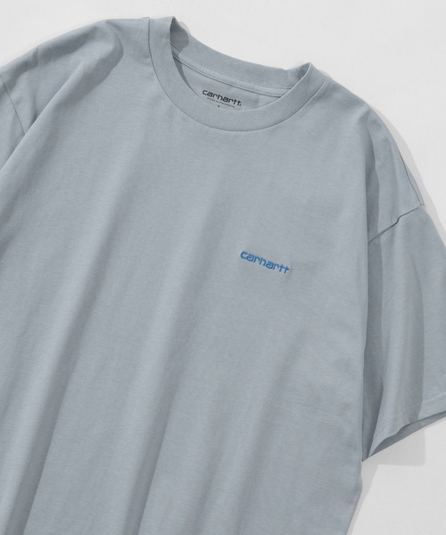 Carhartt WIP(カーハートダブリューアイピー)の「【Carhartt/カーハート】 ワンポイント ブランドネームロゴ刺繍 半袖Tシャツ/CH SCRIPT EMB T(Tシャツ/カットソー・レディース・ホワイト/ブラック/ダークグリーン/サックスブルー/グレイッシュベージュ・M/L/XL)」の5枚目の写真