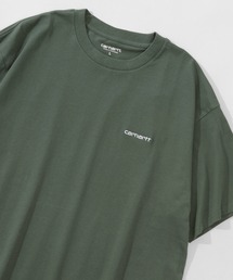【Carhartt/カーハート】 ワンポイント ブランドネームロゴ刺繍 半袖Tシャツ/CH SCRIPT EMB T