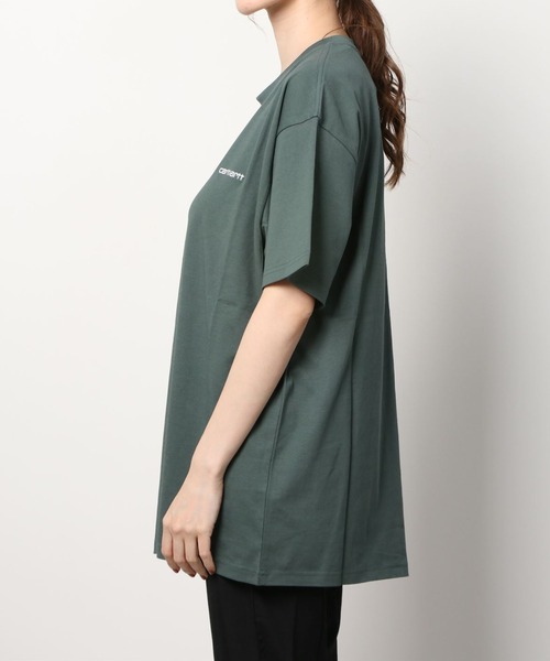 Carhartt WIP(カーハートダブリューアイピー)の「【Carhartt/カーハート】 ワンポイント ブランドネームロゴ刺繍 半袖Tシャツ/CH SCRIPT EMB T(Tシャツ/カットソー・レディース・ホワイト/ブラック/ダークグリーン/サックスブルー/グレイッシュベージュ・M/L/XL)」の12枚目の写真