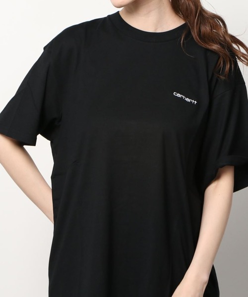 Carhartt WIP(カーハートダブリューアイピー)の「【Carhartt/カーハート】 ワンポイント ブランドネームロゴ刺繍 半袖Tシャツ/CH SCRIPT EMB T(Tシャツ/カットソー・レディース・ホワイト/ブラック/ダークグリーン/サックスブルー/グレイッシュベージュ・M/L/XL)」の15枚目の写真