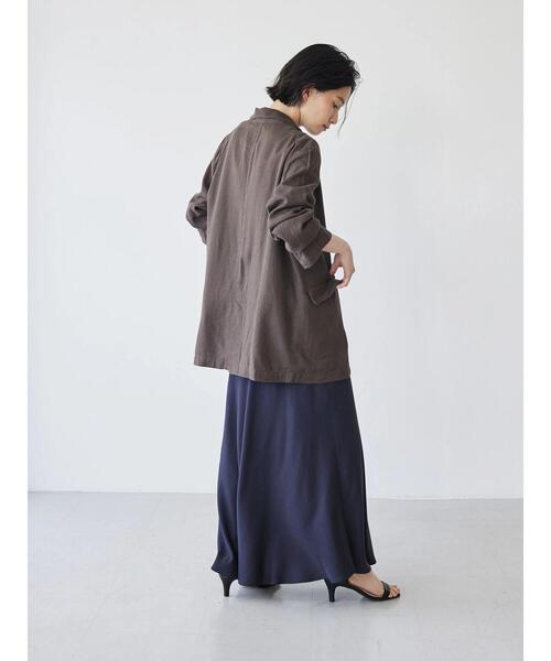 AMERICAN HOLIC（アメリカンホリック）の「リネンブレンドジャケット（テーラードジャケット・レディース・ライトベージュ/ブラウン・L/M）」の18枚目の写真