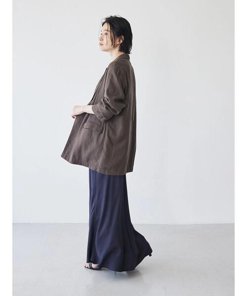 AMERICAN HOLIC（アメリカンホリック）の「リネンブレンドジャケット（テーラードジャケット・レディース・ライトベージュ/ブラウン・L/M）」の19枚目の写真