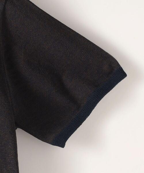 カットソー(半袖+袖なし) Steven Alan RINGER HALF SLEEVE PULLOVER Steven Alan（スティーブンアラン）の「＜Steven Alan＞RINGER HALF