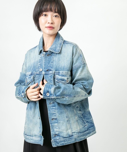 oblekt(オブレクト)の「BOTANICAL DENIM JACKET(デニムジャケット・レディース・インディゴブルー・FREE)」の7枚目の写真