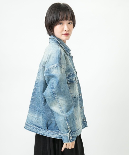 oblekt(オブレクト)の「BOTANICAL DENIM JACKET(デニムジャケット・レディース・インディゴブルー・FREE)」の8枚目の写真