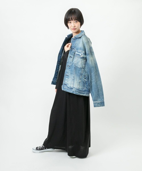 oblekt(オブレクト)の「BOTANICAL DENIM JACKET(デニムジャケット・レディース・インディゴブルー・FREE)」の10枚目の写真