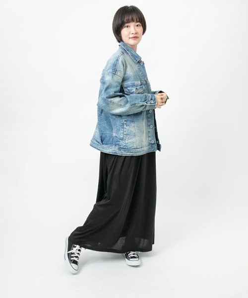 oblekt(オブレクト)の「BOTANICAL DENIM JACKET(デニムジャケット・レディース・インディゴブルー・FREE)」の6枚目の写真