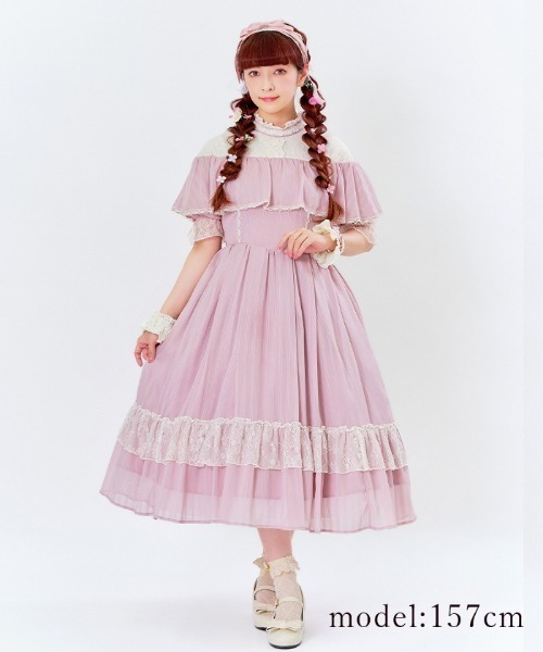 axes femme（アクシーズファム）の「ブリーズワンピース（ワンピース・レディース・ピンク/ラベンダー/サックスブルー・MEDIUM）」の3枚目の写真