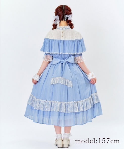 axes femme（アクシーズファム）の「ブリーズワンピース（ワンピース・レディース・ピンク/ラベンダー/サックスブルー・MEDIUM）」の6枚目の写真