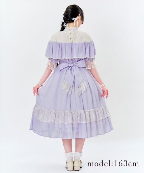 axes femme（アクシーズファム）の「ブリーズワンピース（ワンピース・レディース・ピンク/ラベンダー/サックスブルー・MEDIUM）」の7枚目の写真