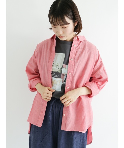 Samansa Mos2（サマンサ モスモス）の「ダンガリーシャツ（シャツ