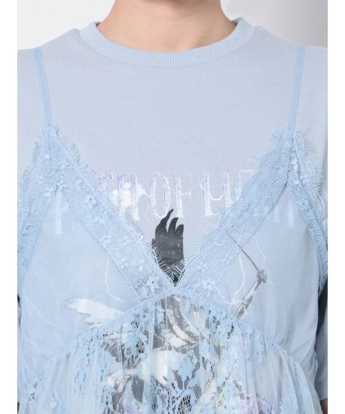 jouetie(ジュエティ)の「シアーレイヤードTワンピース(ワンピース・レディース・オフホワイト/ブラック・MEDIUM)」の15枚目の写真